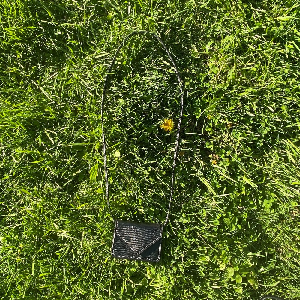 mini black purse